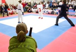 Karate: Intermediate kata competitors move on to the next round	